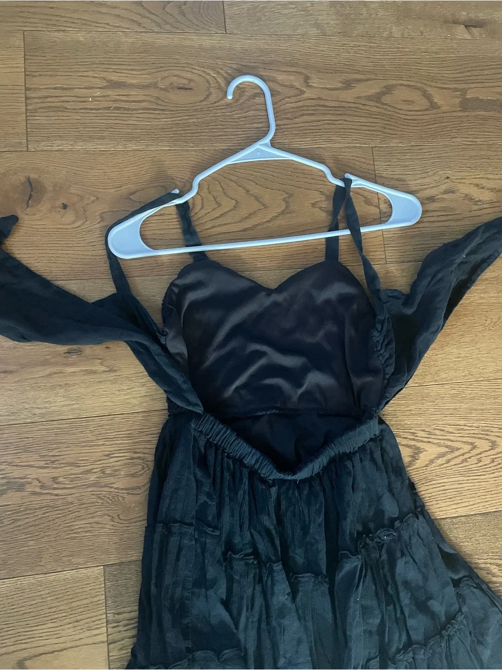 Rare Editions Girls Gauze Lace Bodice Cutout Back Dress Size 12